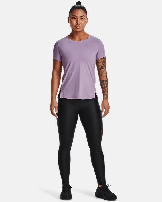 Women's UA Iso-Chill 200 Laser T-Shirt, Purple, pdpMainDesktop image number 2